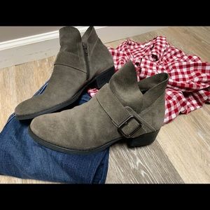 Franco Sarto Booties Grey Sz 9